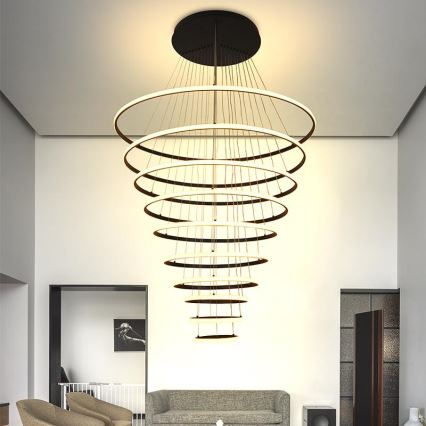 Suspension filaire à intensité variable LED/365W/230V 3000-6500K d. 100 cm + Télécommande