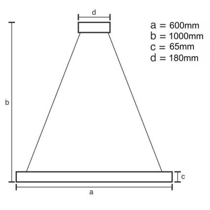 Suspension filaire en cristal à intensité variable LED/40W/230V 3000-6500K chrome brillant + télécommande