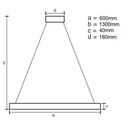 Suspension filaire à intensité variable LED/40W/230V 3000-6500K doré + télécommande