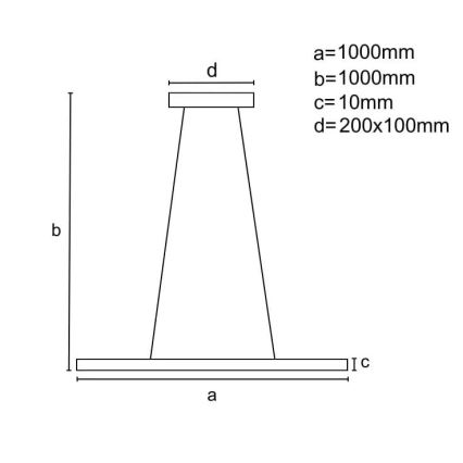 Suspension filaire à intensité variable LED/40W/230V 3000-6500K noir + télécommande