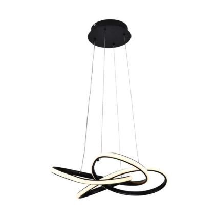 Suspension filaire à intensité variable LED/40W/230V 3000-6500K d. 48 cm noir + Télécommande