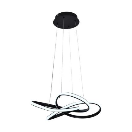 Suspension filaire à intensité variable LED/40W/230V 3000-6500K d. 48 cm noir + Télécommande