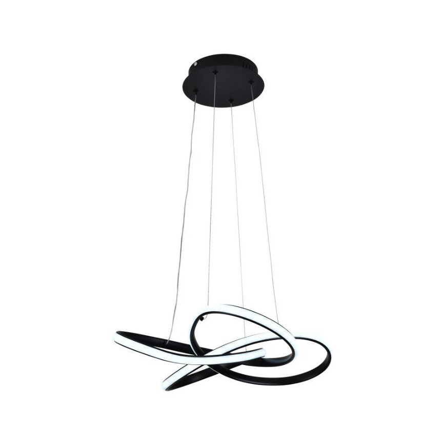 Suspension filaire à intensité variable LED/40W/230V 3000-6500K d. 48 cm noir + Télécommande