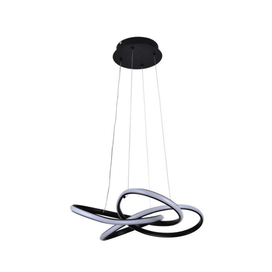 Suspension filaire à intensité variable LED/40W/230V 3000-6500K d. 48 cm noir + Télécommande