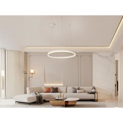 Suspension filaire à intensité variable LED/42W/230V 3000-6500K d. 60 cm + Télécommande