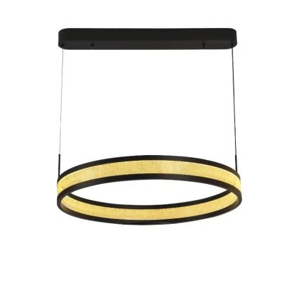 Suspension filaire à intensité variable LED/45W/230V 3000-6500K d. 60 cm noir + Télécommande