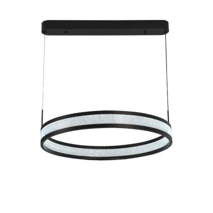 Suspension filaire à intensité variable LED/45W/230V 3000-6500K d. 60 cm noir + Télécommande