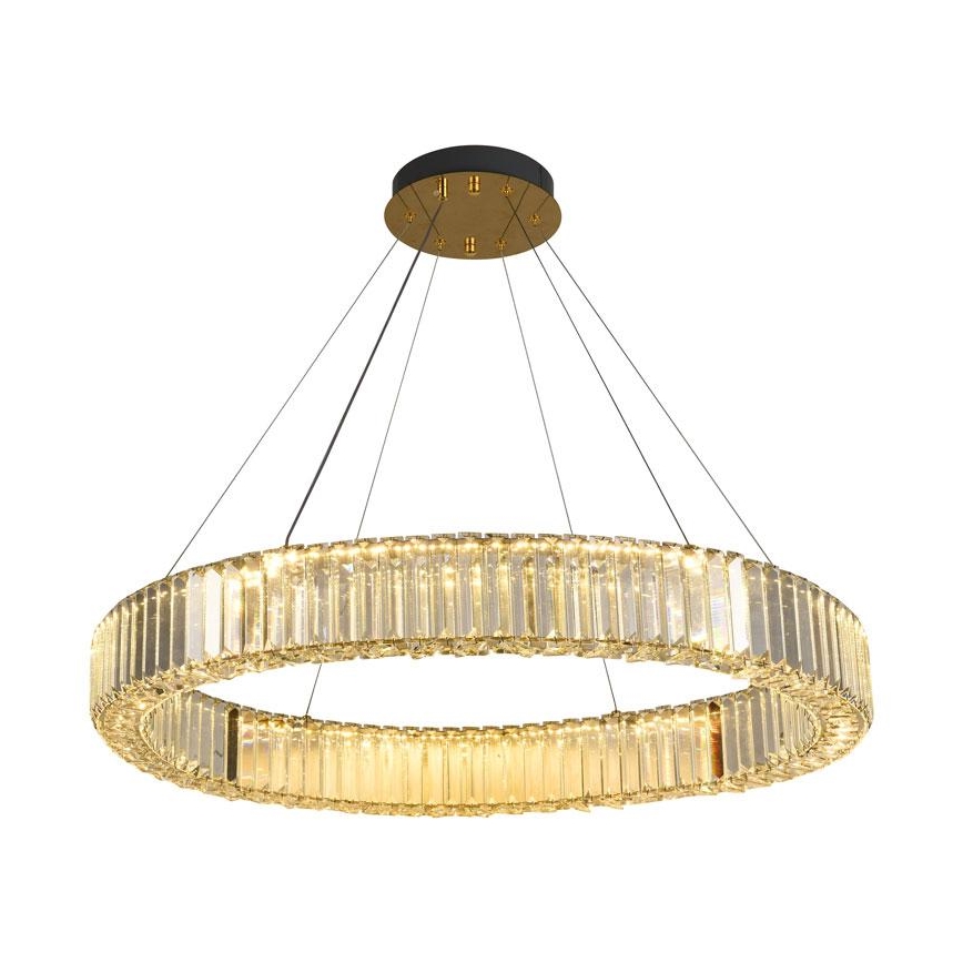 Suspension filaire à intensité variable LED/50W/230V 3000-6500K chrome/doré + Télécommande