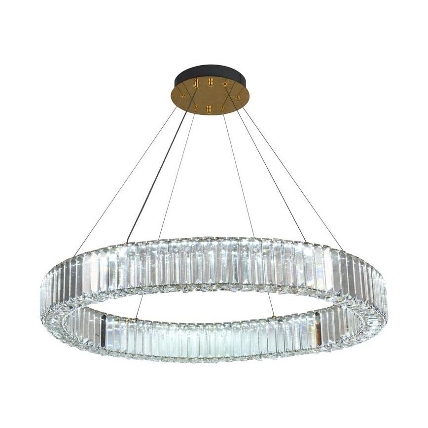Suspension filaire à intensité variable LED/50W/230V 3000-6500K chrome/doré + Télécommande