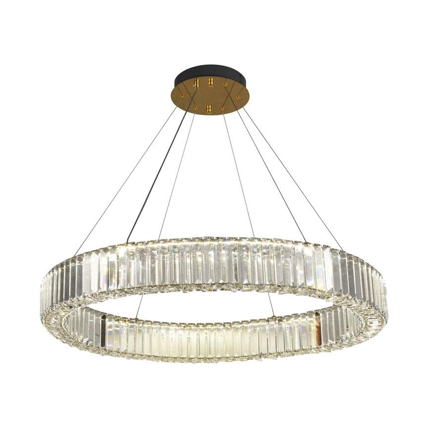 Suspension filaire à intensité variable LED/50W/230V 3000-6500K chrome/doré + Télécommande