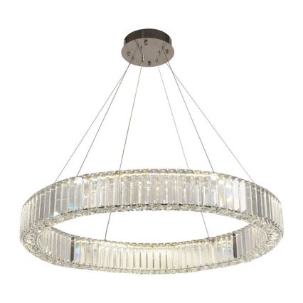 Suspension filaire en cristal à intensité variable LED/50W/230V 3000-6500K chrome brillant + télécommande