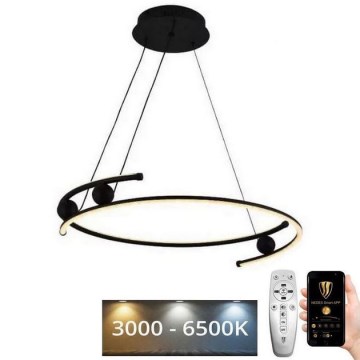 Suspension filaire à intensité variable LED/50W/230V 3000-6500K d. 60 cm + Télécommande