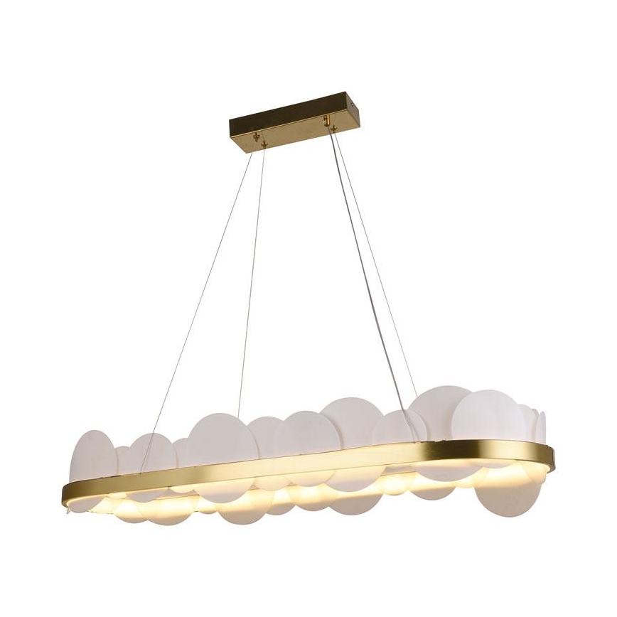 Suspension filaire à intensité variable LED/50W/230V 3000-6500K doré + télécommande
