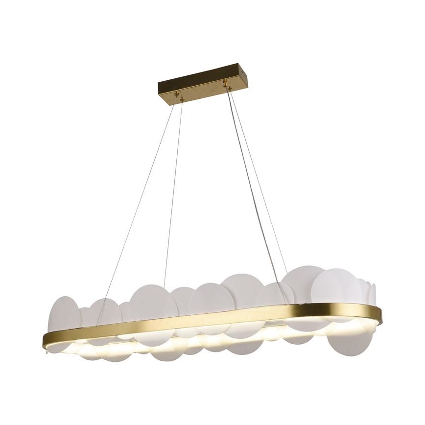 Suspension filaire à intensité variable LED/50W/230V 3000-6500K doré + télécommande