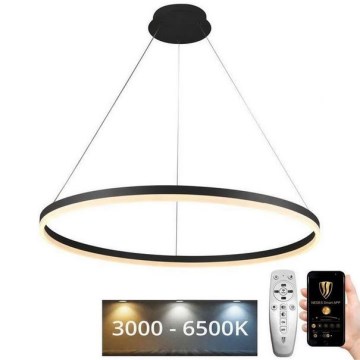 Suspension filaire à intensité variable LED/55W/230V 3000-6500K d. 80 cm + Télécommande