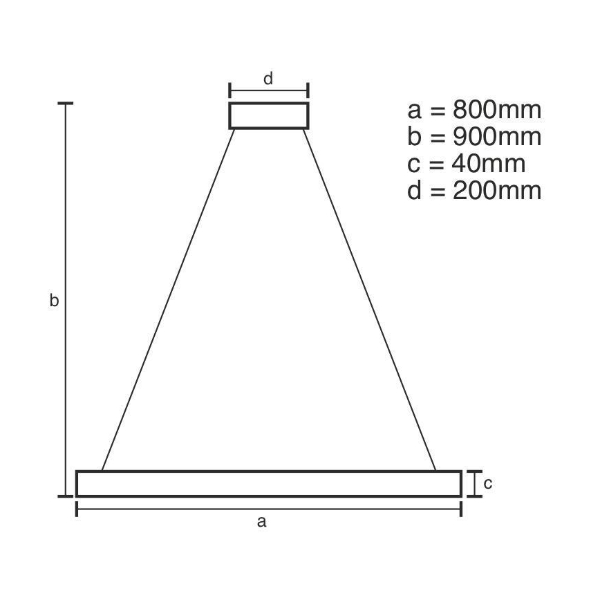 Suspension filaire à intensité variable LED/55W/230V 3000-6500K + télécommande