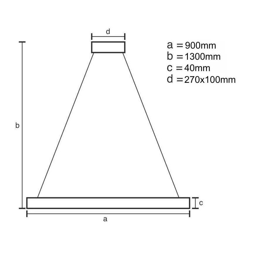 Suspension filaire à intensité variable LED/55W/230V 3000-6500K + télécommande