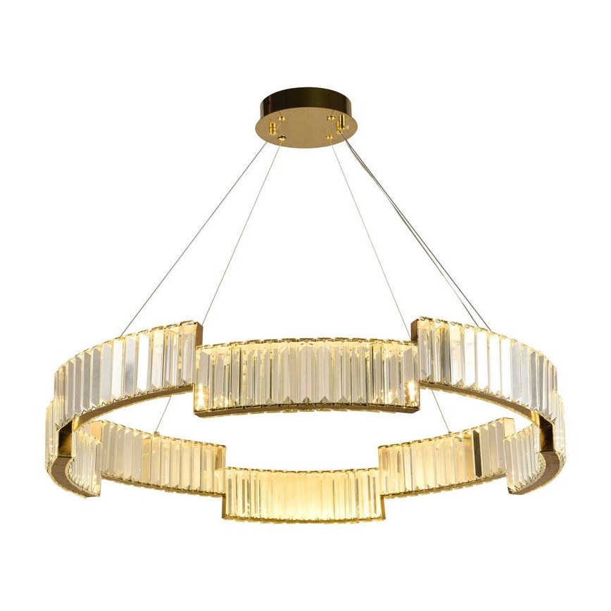Suspension filaire à intensité variable LED/60W/230V 3000-6500K doré + télécommande