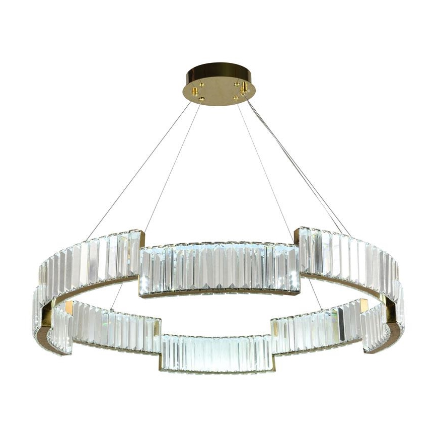 Suspension filaire à intensité variable LED/60W/230V 3000-6500K doré + télécommande
