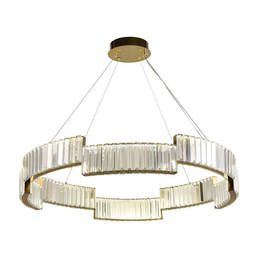 Suspension filaire à intensité variable LED/60W/230V 3000-6500K doré + télécommande