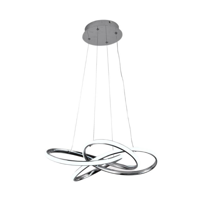 Suspension filaire à intensité variable LED/65W/230V 3000-6500K chrome + télécommande