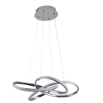 Suspension filaire à intensité variable LED/65W/230V 3000-6500K d. 48 cm gris + Télécommande