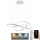 Suspension filaire à intensité variable LED/70W/230V 3000-6500K d. 60 cm blanc + Télécommande