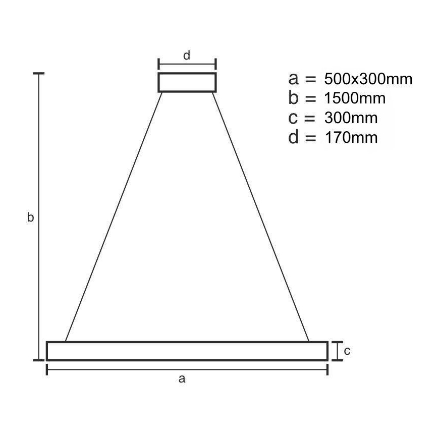 Suspension filaire en cristal à intensité variable LED/70W/230V 3000-6500K doré + télécommande