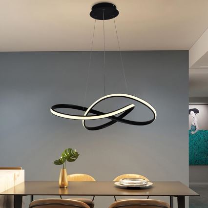 Suspension filaire à intensité variable LED/70W/230V 3000-6500K d. 55 cm + Télécommande