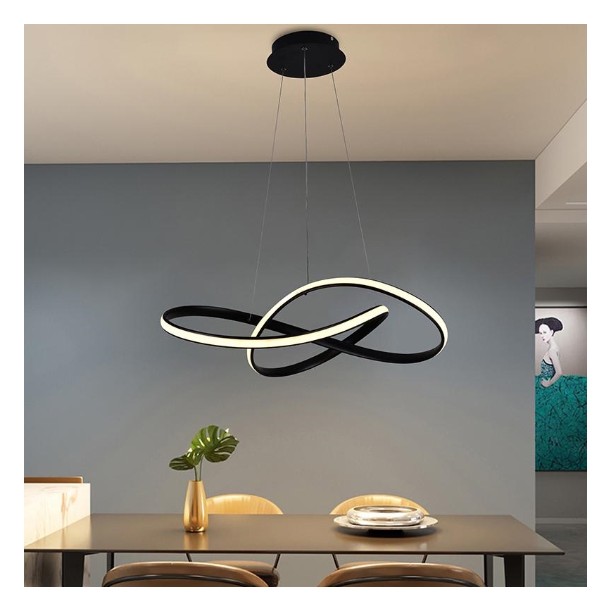 Suspension filaire à intensité variable LED/70W/230V 3000-6500K d. 55 cm + Télécommande