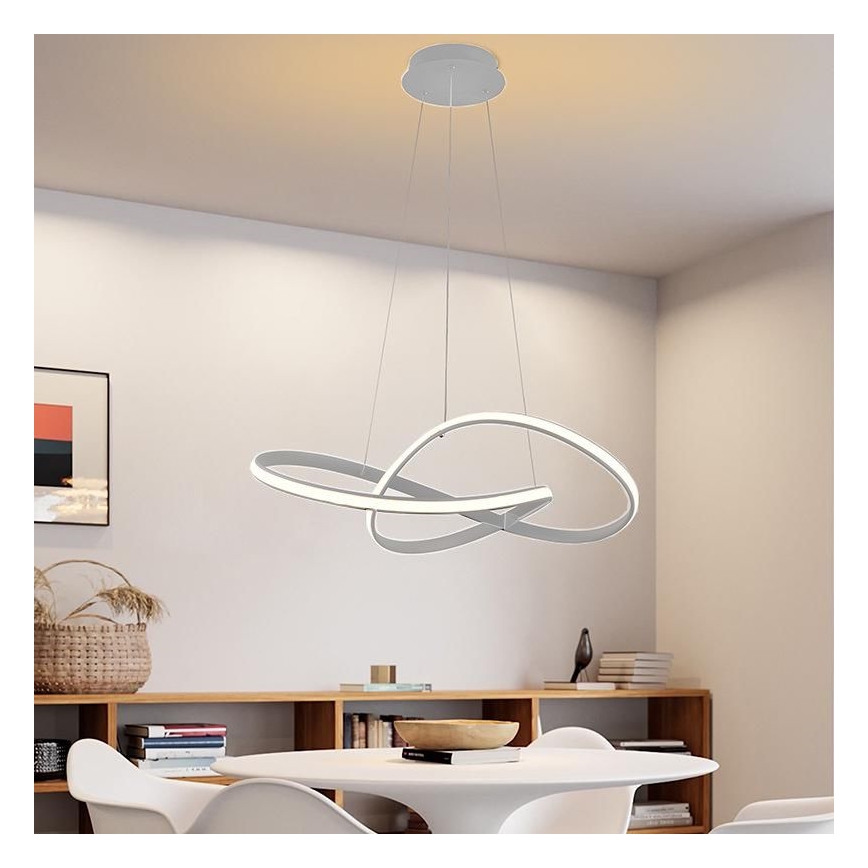 Suspension filaire à intensité variable LED/70W/230V 3000-6500K d. 55 cm + Télécommande