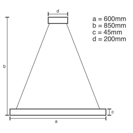 Suspension filaire à intensité variable LED/70W/230V 3000-6500K + télécommande