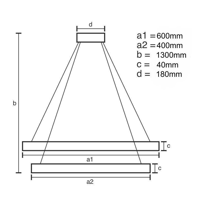 Suspension filaire à intensité variable LED/70W/230V 3000-6500K + télécommande