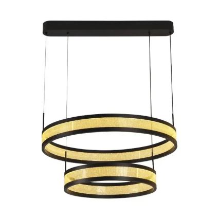 Suspension filaire à intensité variable LED/70W/230V 3000-6500K d. 60 cm noir + Télécommande