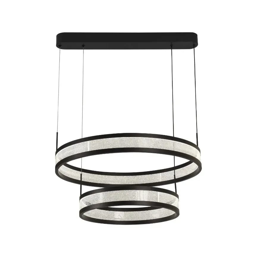 Suspension filaire à intensité variable LED/70W/230V 3000-6500K d. 60 cm noir + Télécommande