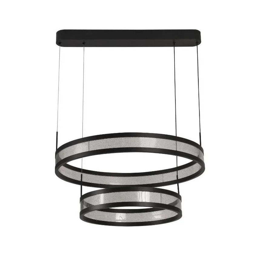 Suspension filaire à intensité variable LED/70W/230V 3000-6500K d. 60 cm noir + Télécommande