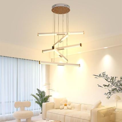 Suspension filaire à intensité variable LED/75W/230V 3000-6500K d. 60 cm + Télécommande