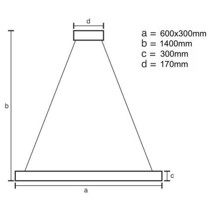 Suspension filaire en cristal à intensité variable LED/80W/230V 3000-6500K doré + télécommande