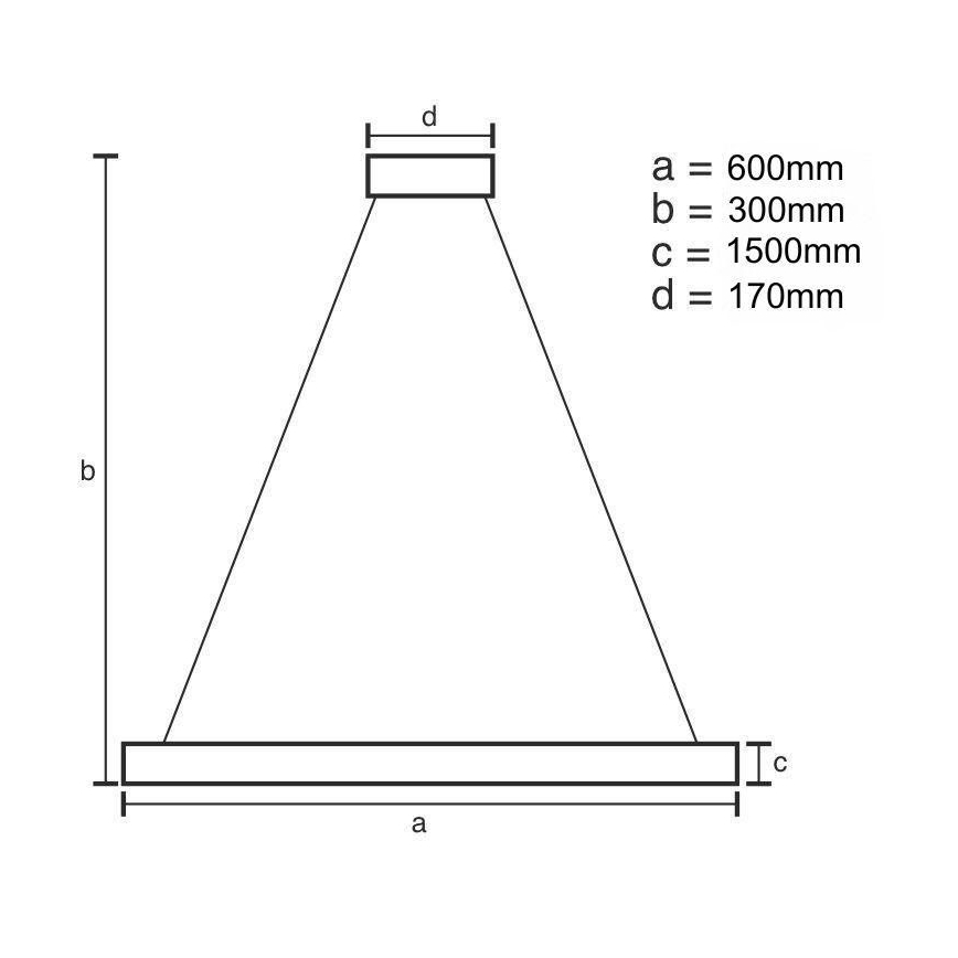 Suspension filaire en cristal à intensité variable LED/80W/230V 3000-6500K doré + télécommande