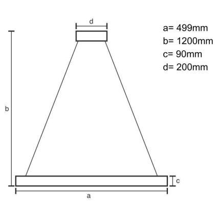 Suspension filaire à intensité variable LED/80W/230V 3000-6500K noir + télécommande