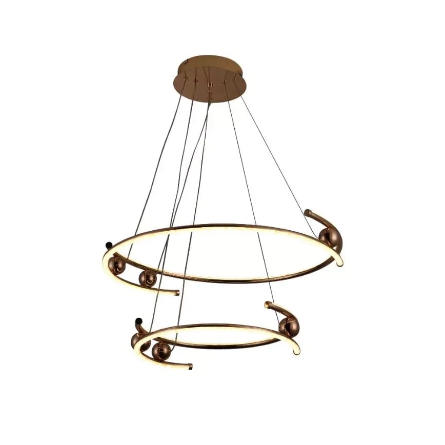 Suspension filaire à intensité variable LED/80W/230V 3000-6500K d. 60 cm + Télécommande