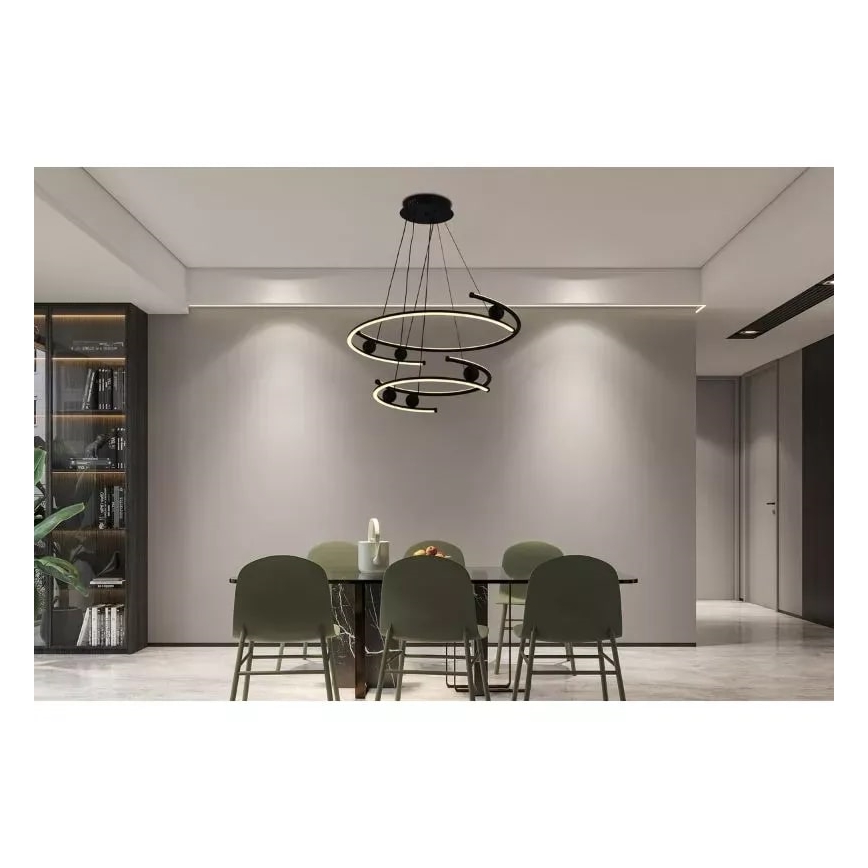 Suspension filaire à intensité variable LED/80W/230V 3000-6500K + télécommande