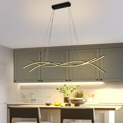 Suspension filaire à intensité variable LED/80W/230V 3000-6500K + télécommande