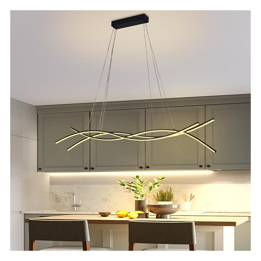 Suspension filaire à intensité variable LED/80W/230V 3000-6500K + télécommande