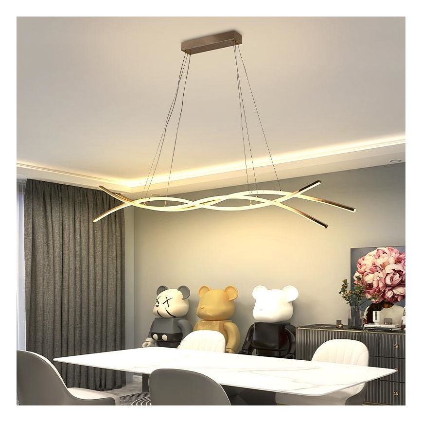 Suspension filaire à intensité variable LED/80W/230V 3000-6500K + télécommande