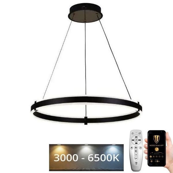 Suspension filaire à intensité variable LED/85W/230V 3000-6500K d. 60 cm + Télécommande