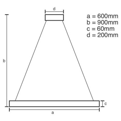 Suspension filaire à intensité variable LED/85W/230V 3000-6500K + télécommande