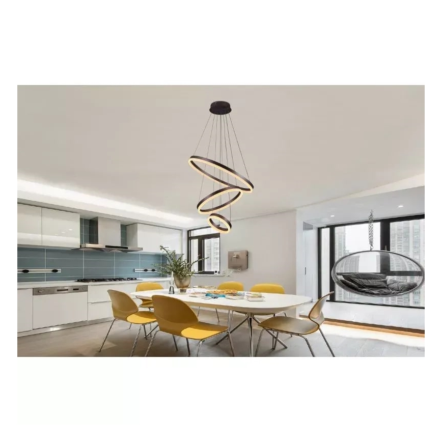 Suspension filaire à intensité variable LED/85W/230V 3000-6500K + télécommande