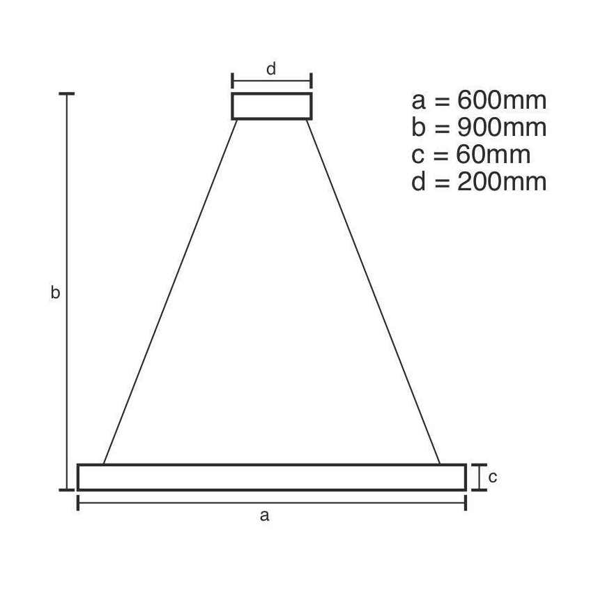 Suspension filaire à intensité variable LED/85W/230V 3000-6500K + télécommande