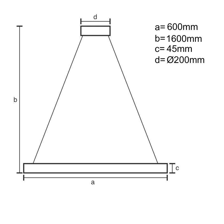 Suspension filaire à intensité variable LED/85W/230V 3000-6500K + télécommande